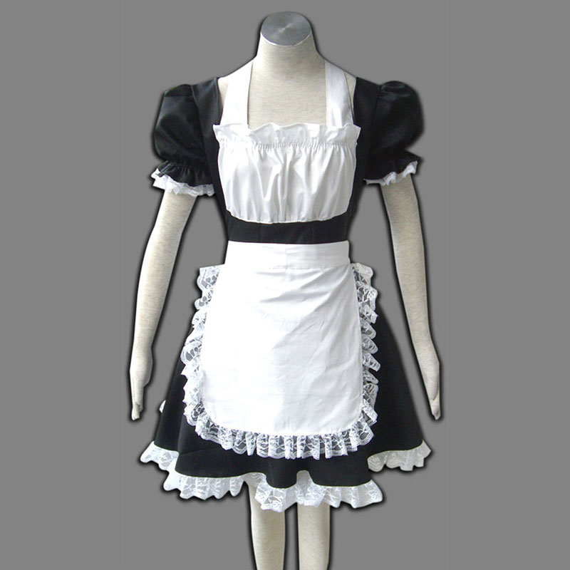 Maid Työvaate 2 Musta Winged Angle Cosplay Puvut Suomi