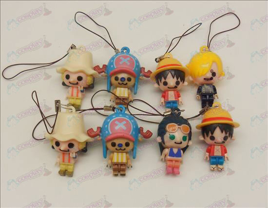 8 mallit One Piece Tarvikkeet Doll Mobile hihna (kolme hallinto) irtainta