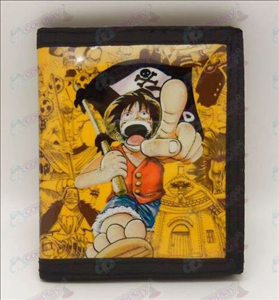 PVCOne Piece Tarvikkeet Luffy lompakko (merirosvolippu)