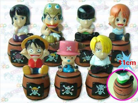 One Piece Tarvikkeet istua tynnyri possu nukke (7)