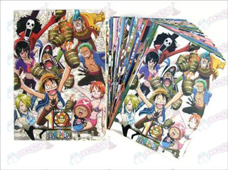 One Piece Tarvikkeet Postikortit + kortti 2
