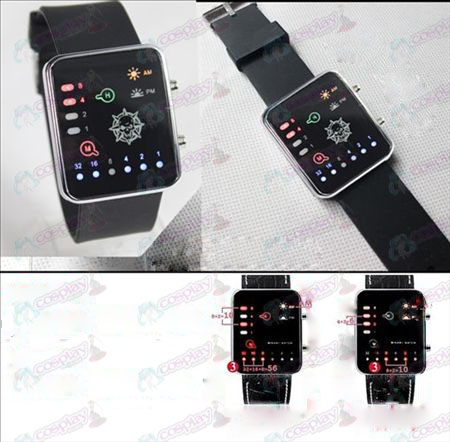 (CrossFire Tarvikkeet) neljän värin silikoninauhan Binary LED Watch