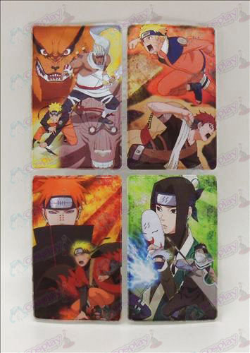 4 PVC Naruto kortti tarroja
