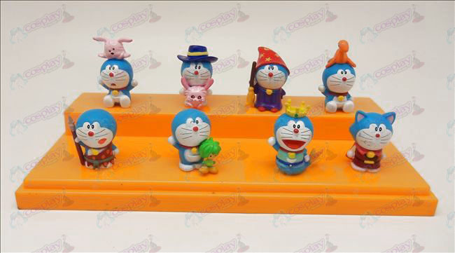 Kahdeksan Doraemon nukke koristeet