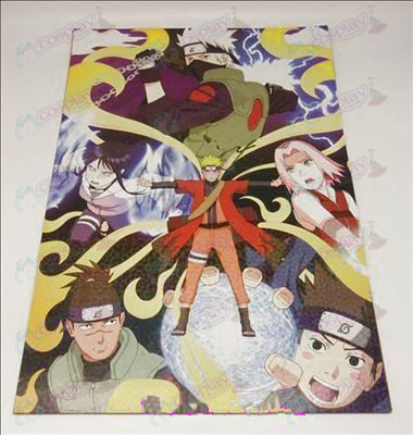 42 * 29cm Naruto 8 + kortti kiinnitetty julisteita