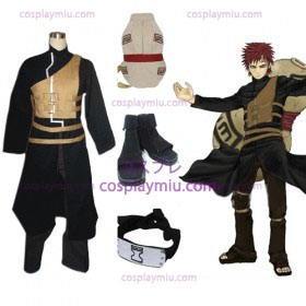 Naruto Shippuden Gaara Cosplay pukuja ja lisävarusteet Set