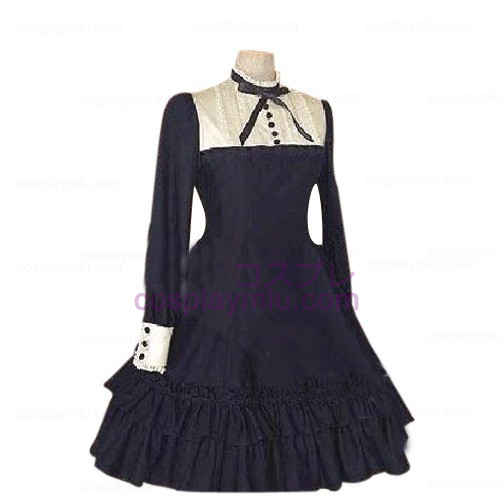Elegantti Scottish Style pitkähihainen mekko Lolita Cosplay pukuja