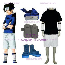 Naruto Sasuke Uchiha Cosplay puku ja tarvikkeet