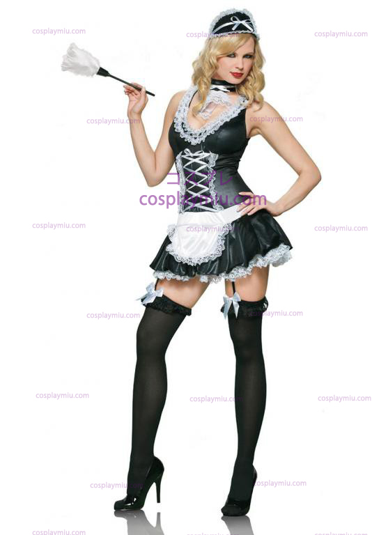 4kpl Naughty Ranskan Maid Sexy Adult cosplay pukuja