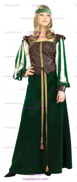 Green Maid Marian Adult cosplay pukuja
