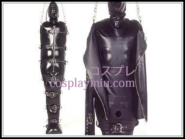 Shiny Black Full Body sadekatoksella Latex Costume