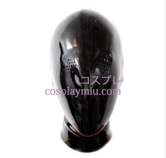 Mustat verkkosukkahousut Latex Mask