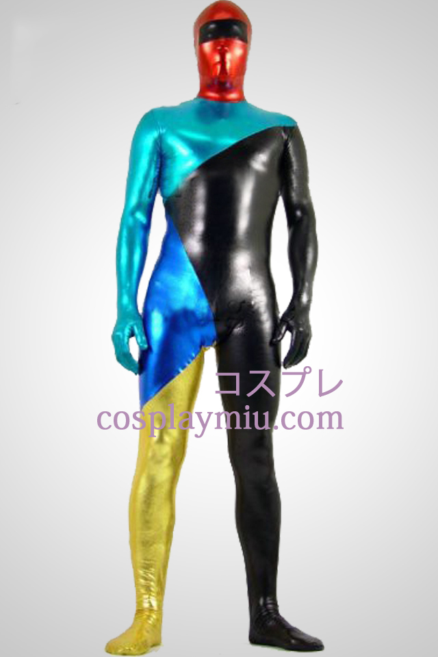 Shiny Metallic Viisi Colers Unisex Zentai Suit
