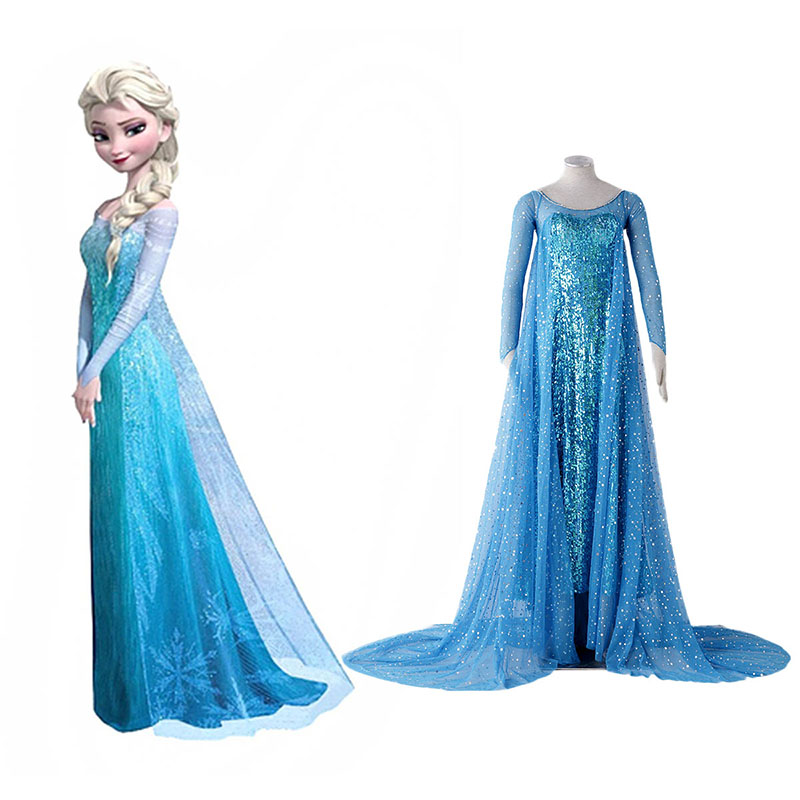 Frozen Elsa 1 Sininen Cosplay Puvut Suomi