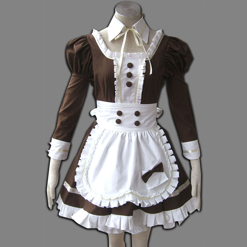 Maid Työvaate 4 Coffee Whispery Cosplay Puvut Suomi