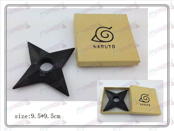 Naruto Shuriken klassinen boxed (musta) muovi