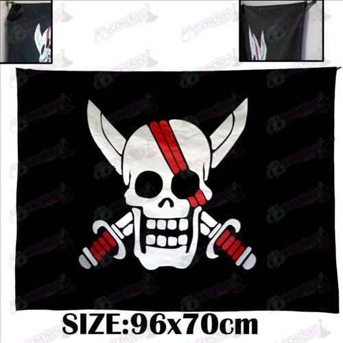 One Piece Tarvikkeet muisto punaiset hiukset merirosvot merirosvo lippu