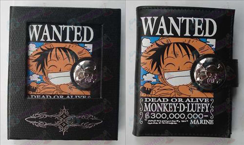 One Piece Tarvikkeet Luffy lompakko (väri)