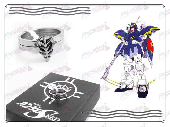 Gundam Tarvikkeet logo ruostumatonta terästä pari renkaat