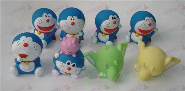 Kahdeksan Doraemon nukke (ei laatikko)
