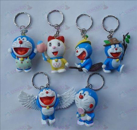 6 Doraemon nukke avaimenperä
