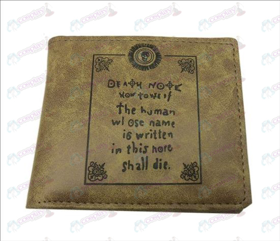 Death Note Tarvikkeet matta lompakko