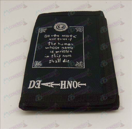 Canvas lompakko (Death Note Tarvikkeet teksti 1)
