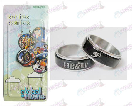 Fairy Tail Asusteet Musta Steel Ring transporter