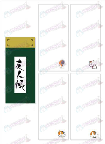 Natsume Book of Friends Tarvikkeet Long Scratch Pad 024
