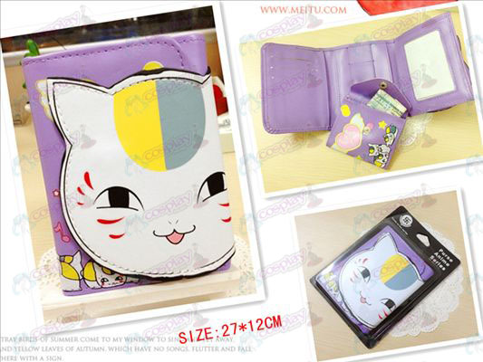 Natsume Book of Friends lisävarusteet Cat opettaja bulk lompakko (silmät auki)