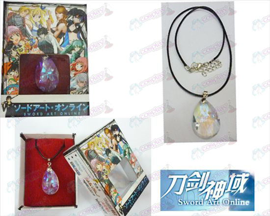 Sword Art Online Tarvikkeet Yui White Crystal Heart kaulakoru Box