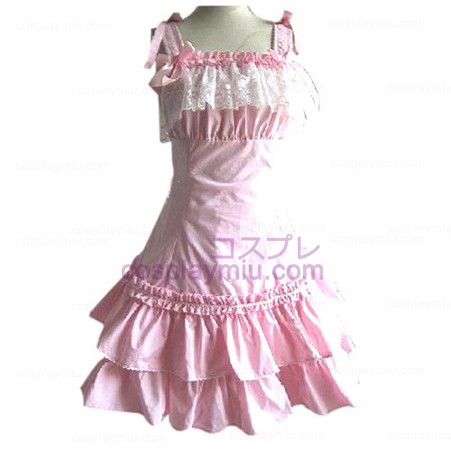 Pink Lace prinsessa pukeutua Lolita Cosplay pukuja