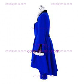 Kuroshitsuji Ciel Phantomhive Cartoon Sininen Lolita Cosplay pukuja