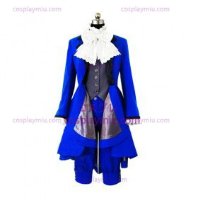 Kuroshitsuji Ciel Phantomhive Cartoon Sininen Lolita Cosplay pukuja