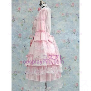 Räätälöity Pink Gothic Lolita Cosplay pukuja
