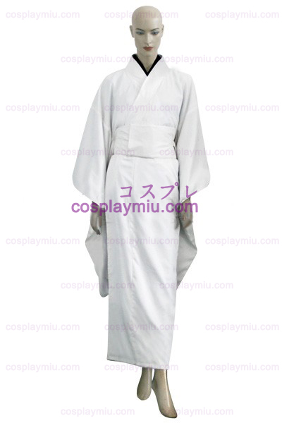 Valkoinen Kill Bill O-Ren Ishii Kimono Cosplay pukuja