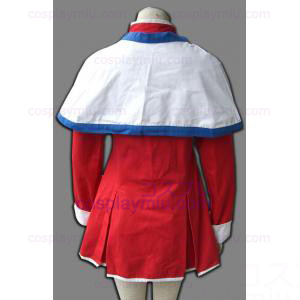 Kanon Girl Sininen Edge huivi Uniform Cosplay pukuja