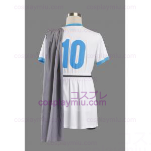 Inazuma Eleven White Soccer Uniform Cosplay pukuja