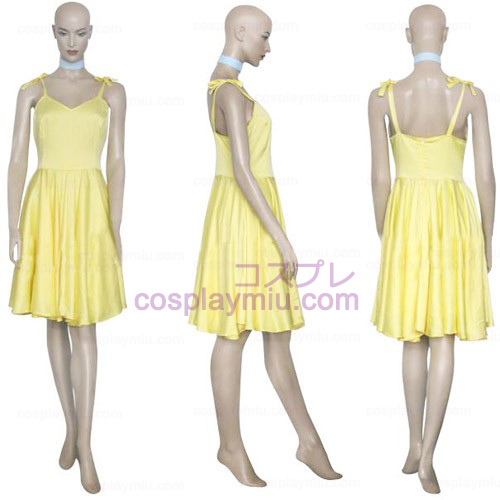 Neon Genesis Evangelion Asuka keltainen mekko Halloween Cosplay