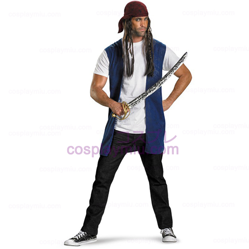 Pirates Of The Caribbean - Captain Jack Sparrow aikuisten puku Kit