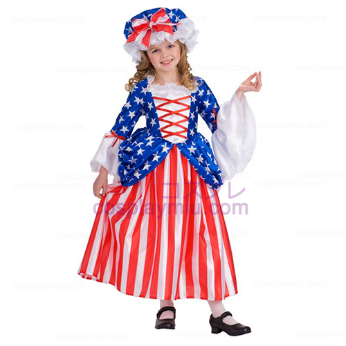 Deluxe Betsy Ross Child cosplay pukuja