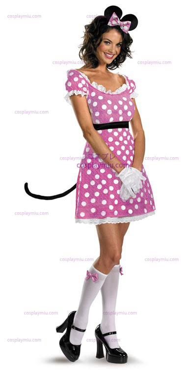 Disney Clubhouse Pink Minni Hiiri Adult cosplay pukuja
