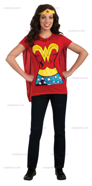 Wonder Woman Aikuisten paita cosplay pukuja