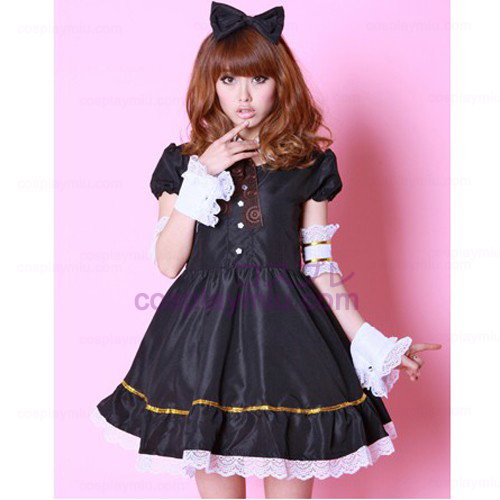 Musta SD Doll Anime Cosplay Maid Outfit / Maid puku