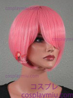 12" Cotton Candy Pink Suora Bob Cosplay Wig
