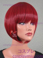 12" Dark Red Kalteva Bob Cosplay Wig