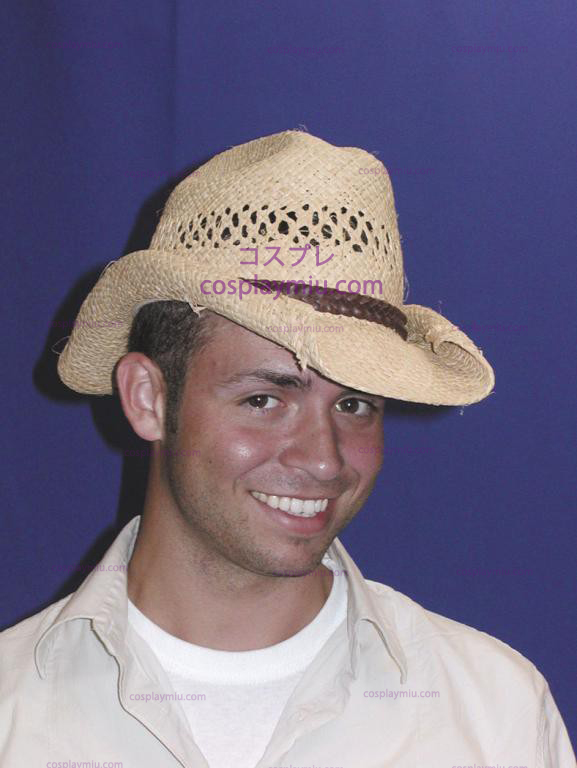 Beige rullareunus Cowboy Hat Adult