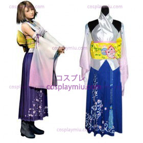 Final Fantasy X Yuna Naiset Cosplay pukuja