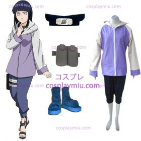 Naruto Shippuden Hinata Hyuga Cosplay pukuja ja lisävarusteet Set