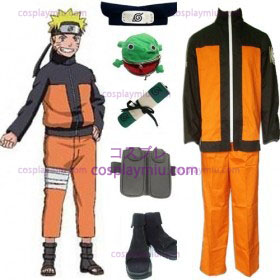 Naruto Shippuden Uzumaki Cosplay pukuja ja lisävarusteet Set